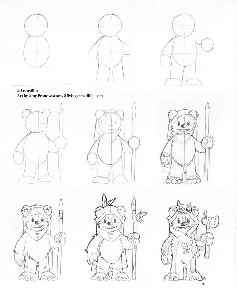 Drawing Ewok 